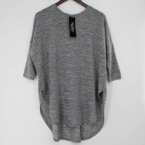 Papillon Grey High Low Top M - Picture 1 of 14